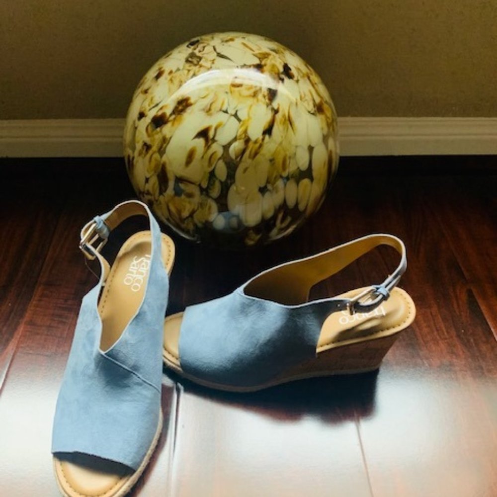 Franco Sarto Julien Peeptoe Wedge Sandals